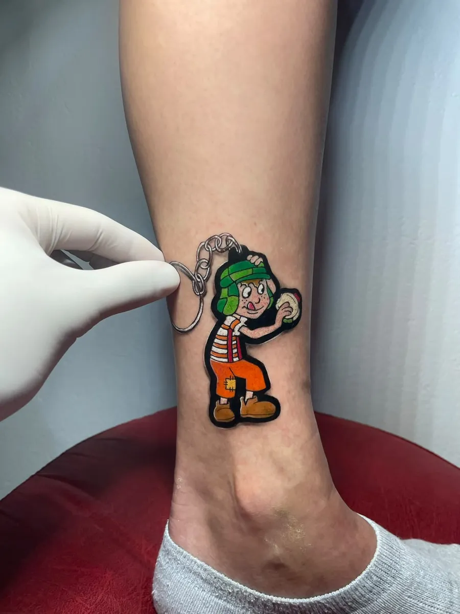 Chaves em estilo sticker